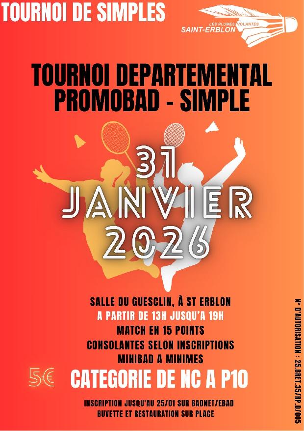 Tournoi Promobad Les Plumes Volantes
